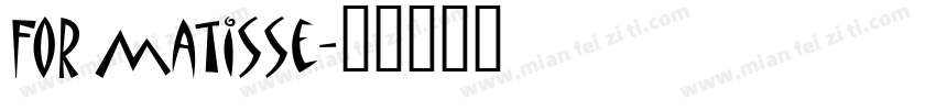 For matisse字体转换